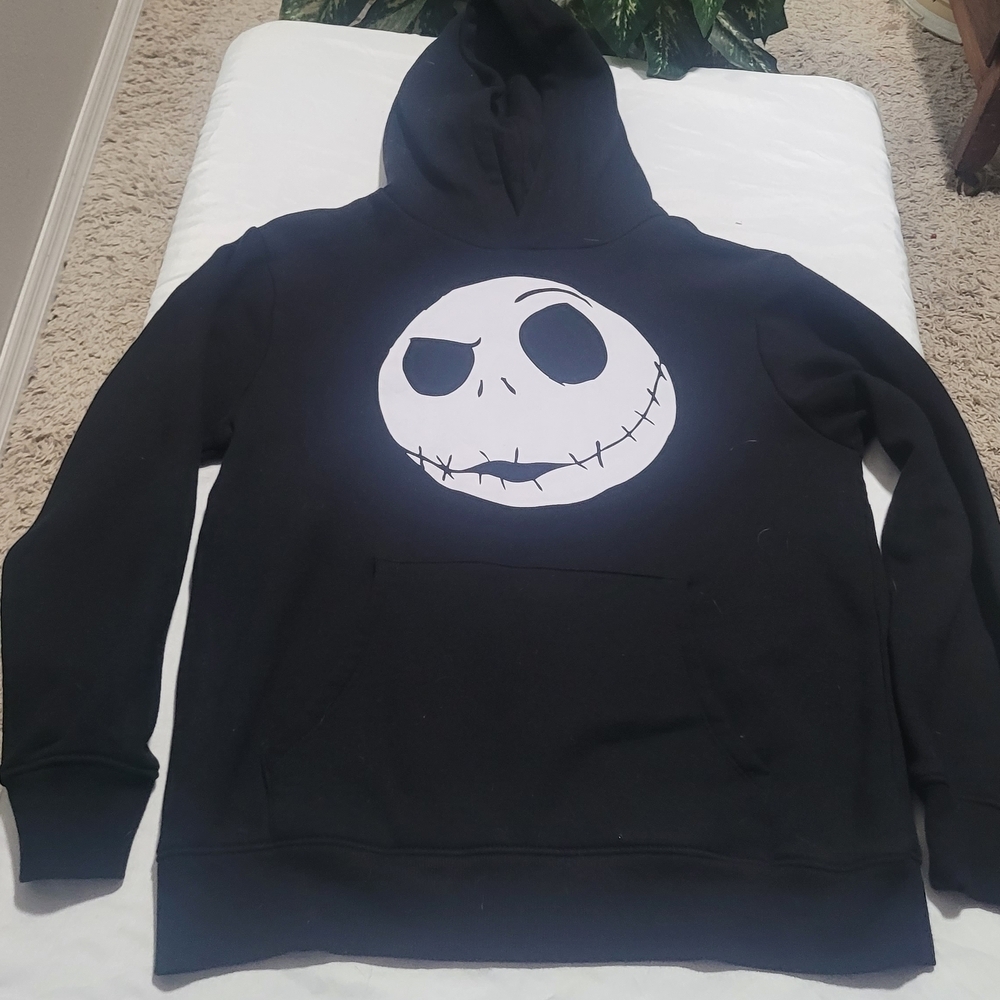 Disney Black Nightmare Before Christmas Hoodie. Unisex Youth XL 14/16 - Picture 3 of 8